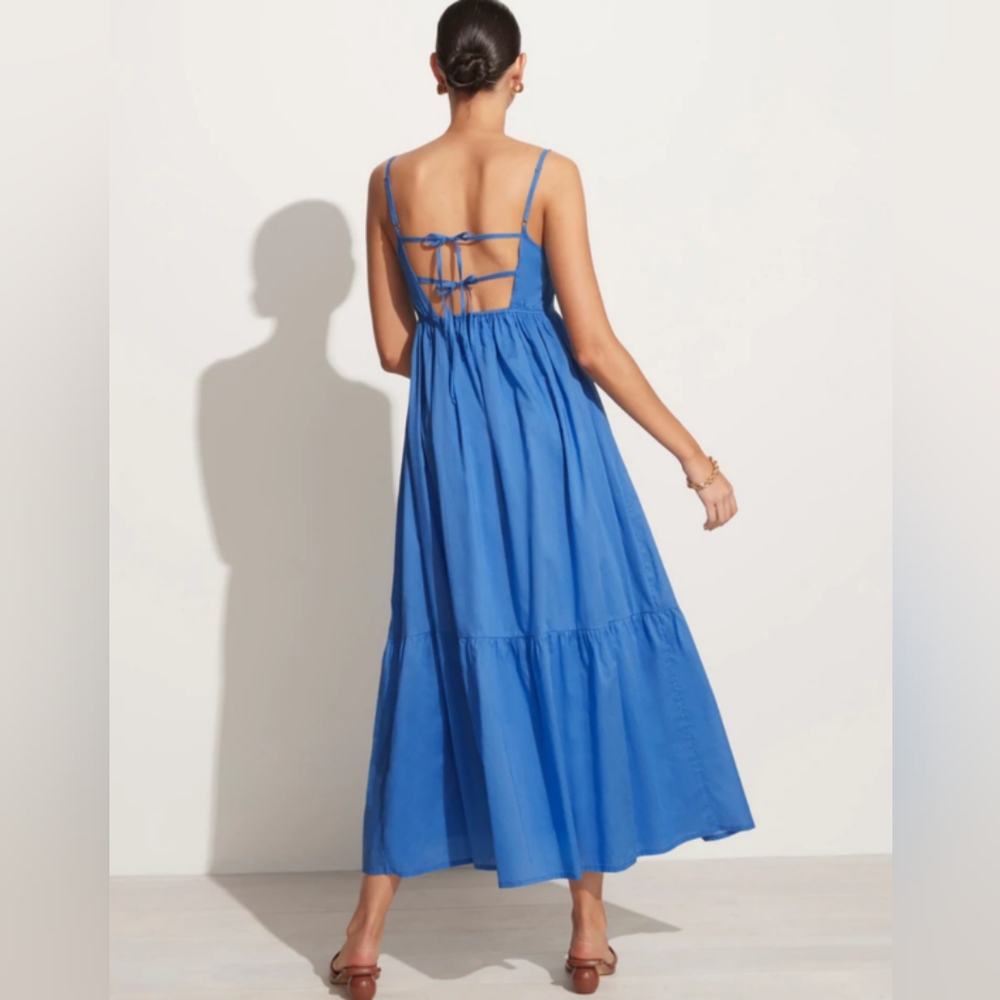 Faithfull the Brand Blue Maxi Dress / katya blue Long Dress